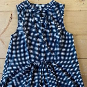 Madewell Peplum Gingham Top XS